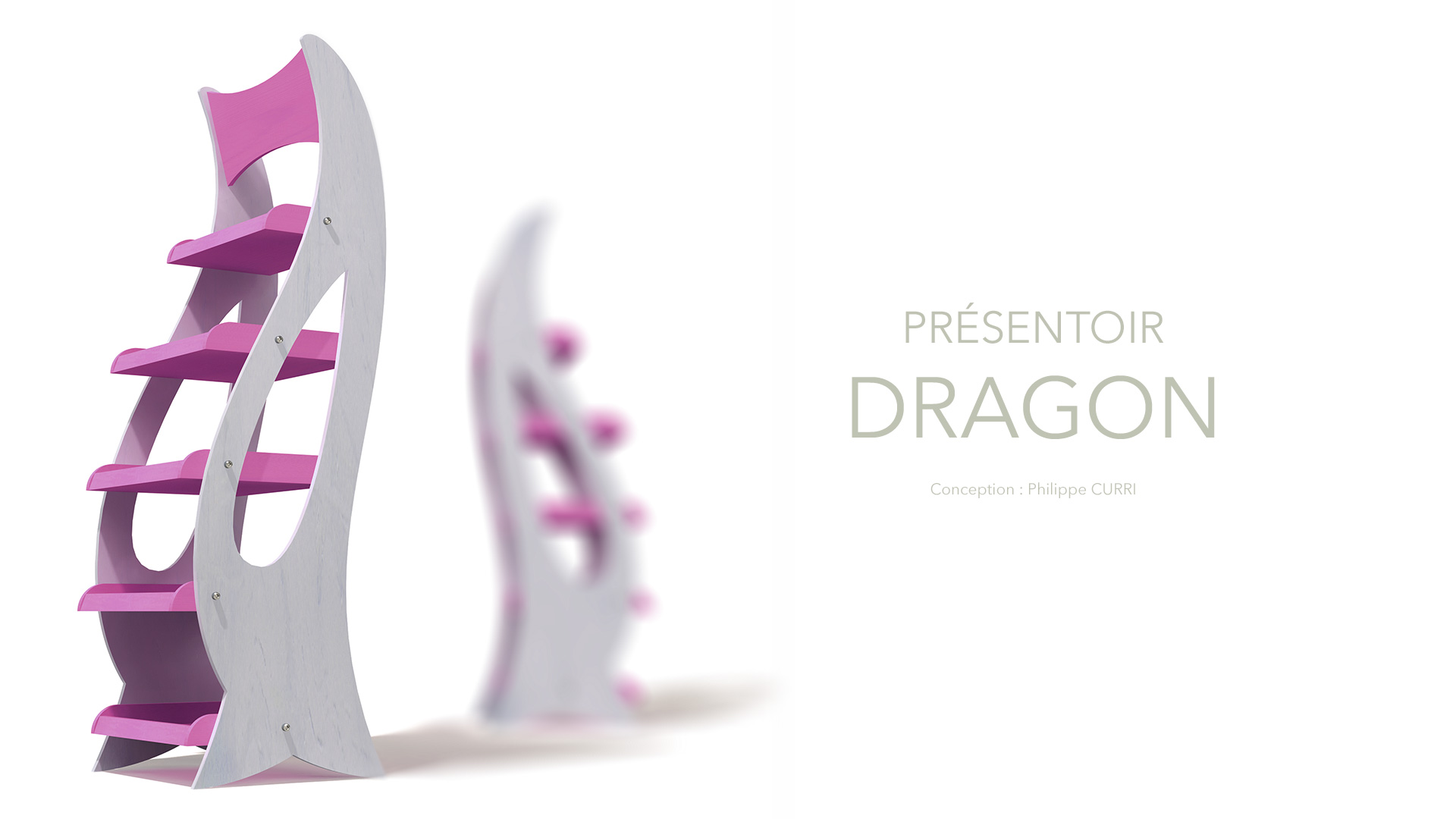 Design présentoirs Dragon